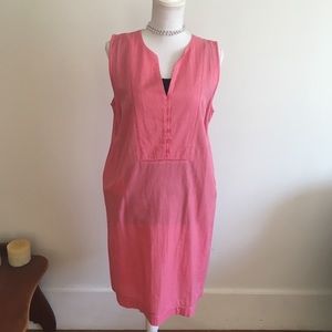 Ellen Orton size medium cotton dress pink boho